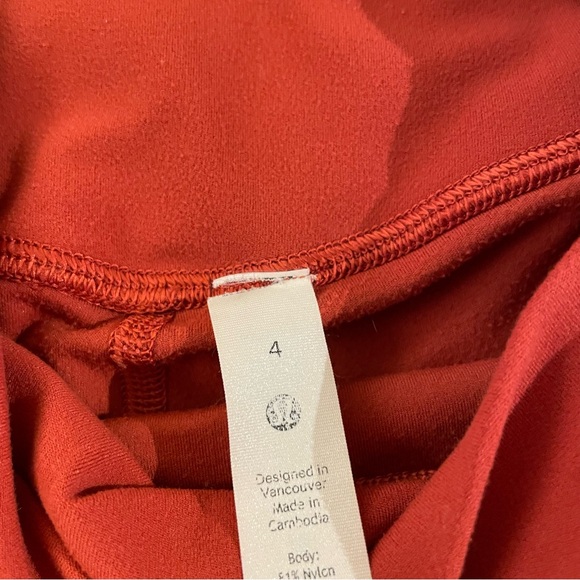 Lululemon | Align High-Rise with Pockets - Cayenne sz 4 - Picture 9 of 9